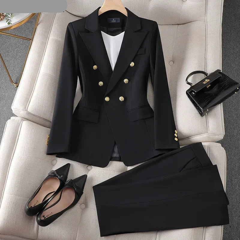 Elegant Coat and Pants Suit