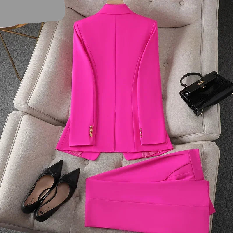 Elegant Coat and Pants Suit