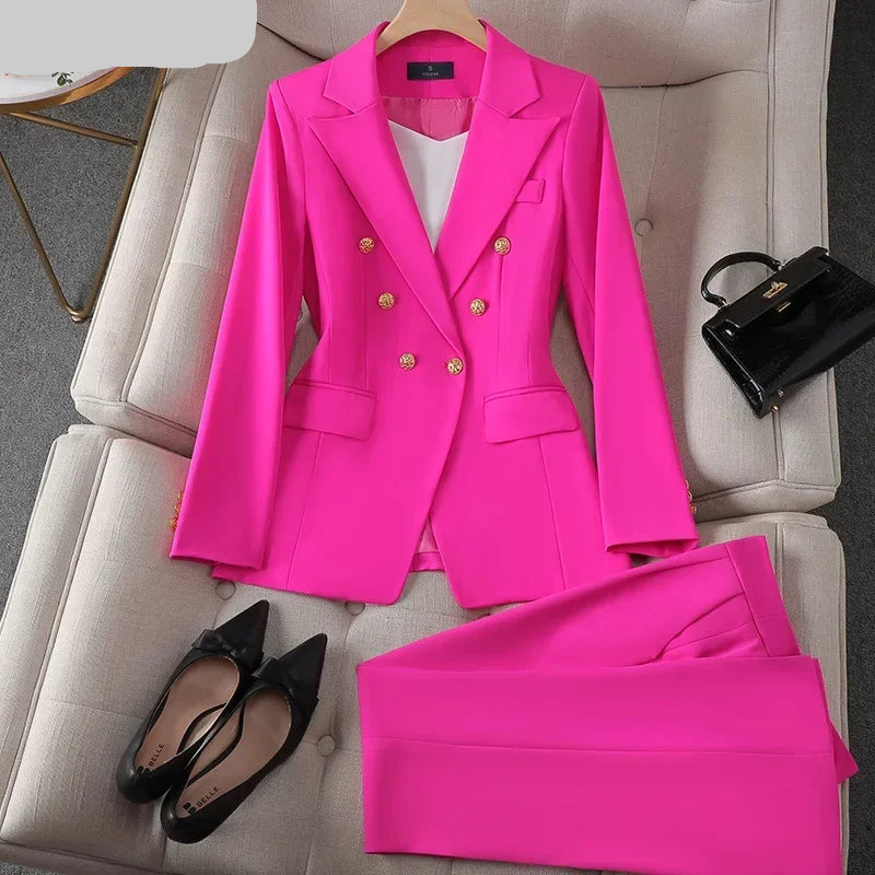 Elegant Coat and Pants Suit