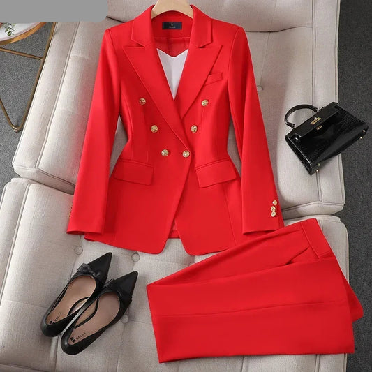 Elegant Coat and Pants Suit