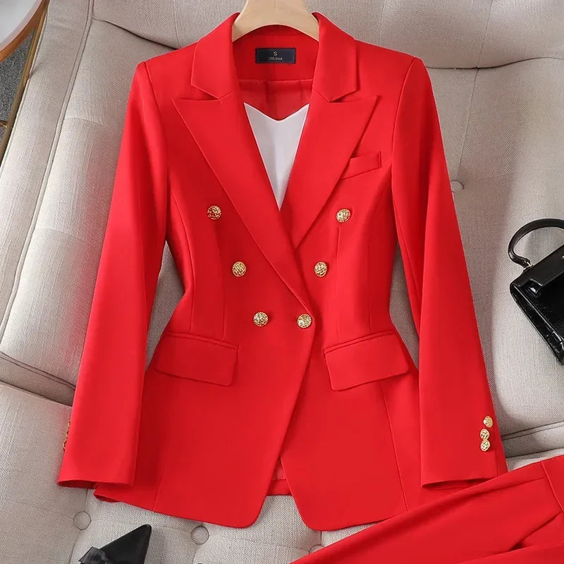 Elegant Coat and Pants Suit